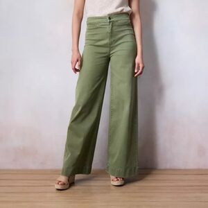 LC Lauren Conrad Olive Wide Leg Pants | Size 16 - NWT